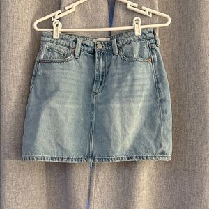 Dear John Light Blue Denim Mini Skirt